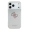 جراب GUESS MAGSAGE PC+TPU MIRROR مع شعار 4G لامع كبير لهاتف IPHONE 17 PRO - وردي