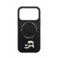 KARL LAGERFELD PU Leather Case with Karl &amp; Choupette Head Pins for iPhone 17 Pro - Black