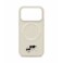 KARL LAGERFELD PU Leather Case with Karl &amp; Choupette Head Pins for iPhone 17 Pro - Beige