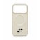 KARL LAGERFELD PU Leather Case with Karl &amp; Choupette Head Pins for iPhone 17 Pro Max - Beige