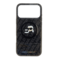 KARL LAGERFELD MagSafe IML Glitter &amp; KL Repeated Case with Karl &amp; Choupette Heads for iPhone 17 Pro Max - Black