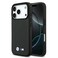 حافظة BMW MagSafe من كيفلار لهاتف iPhone 17 Pro Max مع شعارات ثلاثية الألوان معدنية، حماية ضد الصدمات، تصميم نحيف، تركيب سهل، متوافقة مع MagSafe – أسود