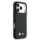 حافظة BMW MagSafe من كيفلار لهاتف iPhone 17 Pro Max مع شعارات ثلاثية الألوان معدنية، حماية ضد الصدمات، تصميم نحيف، تركيب سهل، متوافقة مع MagSafe – أسود