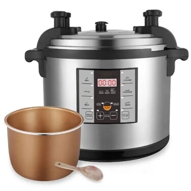 45L Electric Pressure Cooker, Large Capacity Multi Cooker with LED Display &amp; Safety Lock System