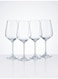 Vinetis Stemmed Wine Glass Set 4x240ml For Wine, Champaign, Juice, Water, Soft Drinks, Hard Drink, Hot Beverages