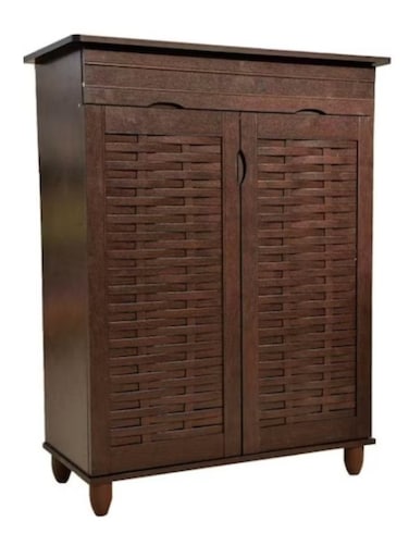 Wooden Shoe Rack With Dustproof Cover, Free Standing Entryway Shoe Organizer, Multi-Function Storage Tower Shelf, Storages Box, Shoe Cabinet For Home, Living Room,