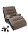 Inflatable Deck Chair with Air Pump, Foldable Lounge Chair for Bedroom and Living Room, Indoor Sofa Lounge with Handrails(Brown)