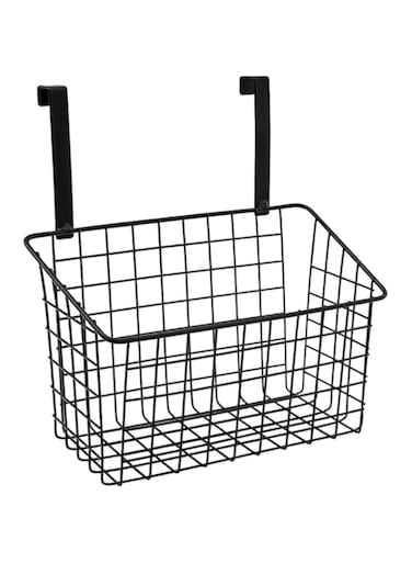 Mash Kitchen Storage Rack Hanging Basket For Cabinet Door Organizer, Shelf Finishing, Bathroom Sink And Pantry Organizer Black