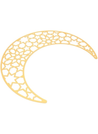BPA Ramadan Wall Decorations Eid Mubarak Mirror Moon Wall Sticker Islamic Wall Decal Ramadan Party Supplies for Eid Fitr Eid Adha Festival Decoration Golden