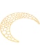 BPA Ramadan Wall Decorations Eid Mubarak Mirror Moon Wall Sticker Islamic Wall Decal Ramadan Party Supplies for Eid Fitr Eid Adha Festival Decoration Golden
