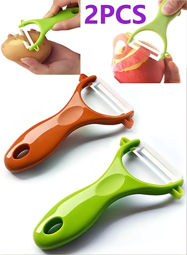 Peelers Grate and Julienne - Fruit and Vegetable Peeler Set Quickly Peels Apple, Potato, Corn, Ginger, Citrus, Avocado, Mango and More