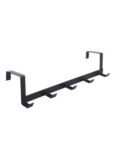 5-Hook Back Door Hanger Black