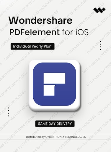 Wondershare PDFelement for iOS Individual   1 Year   Digital License   Same Day Delivery