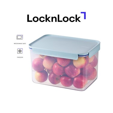 LocknLock Classic Plus Rectangle Food Container 6L &ndash; Mint, 4-Side Locking, Stackable &amp; Leakproof