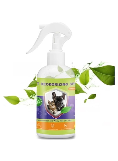 Dog Urine Odor Eliminator Spray for Home, Cat Litter Box Deodorizer, Pet Room Deodorizing Spray for Pee Smells on Carpet or Furniture, Puppy Perfume Spray Long Lasting, 500ml/16.9oz, Green Tea