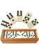 Domino Traditional Game 2413 For Unisex: 28-Piece Mini Domino Set in a Luxury Box Double 6-Dominoes Set