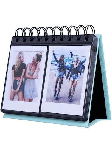 TERRIFI 68 Pockets Mini Photo Album for Instax Mini 7s 8 8+ 9 25 26 50s 70 90/Instax SP 1/ Polaroid PIC-300P/ Polaroid Z2300/ LG PD 233/ LG PD 239/ Name Card (Blue)