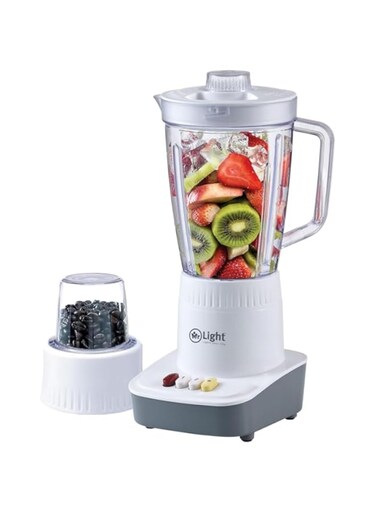 ANSHUN Multi-functional 2 in 1 Blender, blenders, mixers &amp; food processors, 600W Powerful Motor Mixer Grinder with Stainless Steel Blades, 1.6L Blending Mixer, AS-1042