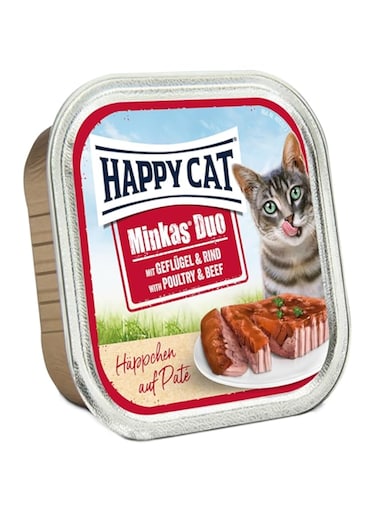 Happy Cat Minkas Duo Poultry &amp; Beef 100G, Multicolour