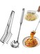 PCS Spaghetti Spoon and Spaghetti Tong 2-Piece Set, Stainless Steel Cooking Utensils, Rustproof, Comfortable Grip Design Spaghetti Server, Dishwasher Safe, Easy to Clean