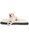 Ankila Dog Bed for Large Dogs - Big Orthopedic Crate Bed Plush Dog Bed with Egg Crate Foam Pet Bed Mat, Removable Washable Cover, Suitable for Dogs Up to (White, M:76 * 51 * 7.5CM)