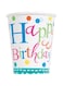 Unique Confetti Cake Birthday Beverage Cup 8 Pieces, 266 Ml Capacity