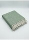 130 x 160 cm Woven Tiles Cotton Knitted Throw Blanket Sage Green, 400GSM Thick Breathable Boho Fringe Cover for Couch Sofa Bed and Travel