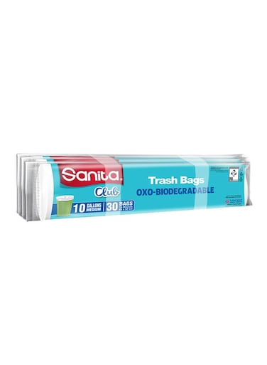 Trash Bags Biodegrdable Eco Pack 90 Bags White