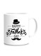 Styles Happy Father's Day Printed Mug White/Black 10cm
