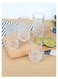 Embossed Pattern Highball Glasses, Set of 4 Drinking Glasses with Mixed Design, 240ml Durable Drinkware Cups for Cocktails, Water, Juice, Beer, Wine-Special Edition Glassware Set, Dishwasher Safe