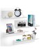 4 Pack Acrylic Floating Shelves - 12'' Acrylic Wall Shelves Display Ledges