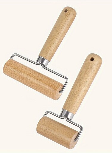 Rolling Pin, Stainless Steel T-Shaped Dough Roller, Single-Handed Effort-Saving Pastry Rolling Pin for Dumpling Wrappers, Baozi Skin, Kitchen Baking Tool