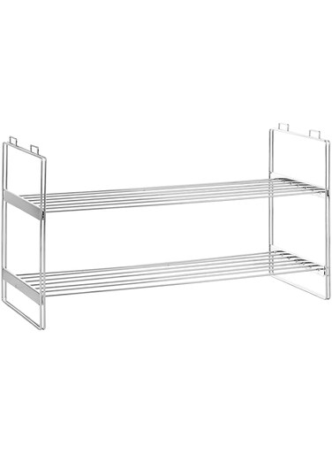 Whitmor 2 Tier Stackable Closet Shelves - Chrome