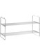 Whitmor 2 Tier Stackable Closet Shelves - Chrome
