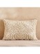 Home Cadence Embroidered Filled Cushion 35x50cm - Natural