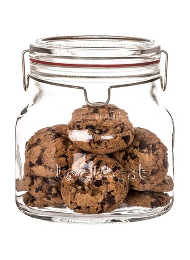 Luigi Bormioli Lock-Eat 50.75 oz Handy Glass Food Jar, 1 Piece, Clear