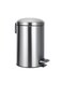 12L Stainless Steel Trash Bin - Medium Dome-Lid Pedal Bin for Bathroom or Kitchen, Anti-Fingerprint &amp; Soft-Close