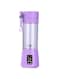 Amz 6 Blades USB Portable Rechargeable Electric Fruit Juicer Blender (Purple) 380ml