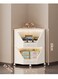 Foldable Stackable Triangular Corner Cabinet Storage Cabinet Multi-Functional Plastic Storage Rack For Kitchen/Living Room/Bedroom