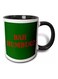 Printed Ceramic Mug Black/Red/Green