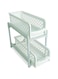 Portable 2 Tier Basket Drawer Kitchen And Bathroom Cabinets