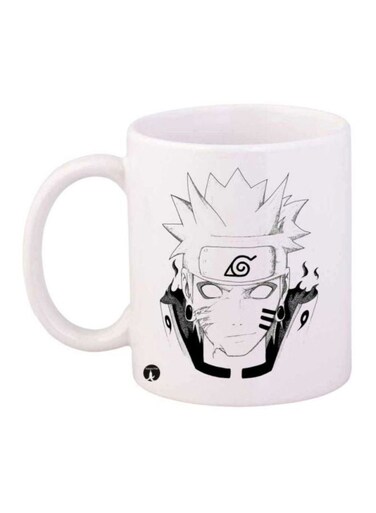 Anime Naruto Printed Coffee Mug White/Black