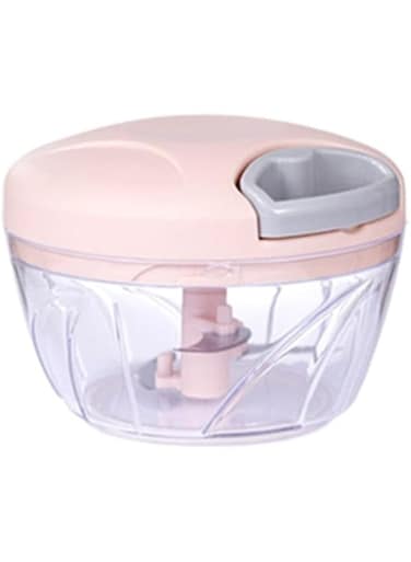 Dubai Gallery Multi-Functional Hand Drawn Vegetable Cutter Pink 13.00X9.70X12.80Cm