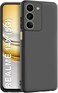 Case for Realme 14X Liquid Gel Rubber Bumper Case with Soft Microfiber Lining Cushion Slim Hard Shell Shockproof Protective Cover for Realme 14X 5G 2025 (Black)