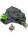 kathson Turtle Basking Platform with Suction Cups Tortoise Climbing Step Ledge Aquarium Ornament Rock Turtle Floating Dock Resting Basking Terrace for Amphibians Reptile (Gray)