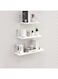 3 Set Floating Shelves, Rustic Wooden Shelf with Metal Brackets for Wall Decor,No Drilling 2 Way of Wall Mounted Shelves,for Storage Hanging Shelf for Bathroom Living Room Kitchen