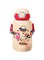 Kids Stainless Steel Insulated Water Bottle with Straw, 500ml Insulated Water Bottle with Straw Leakproof &amp; BPA Free, Bottle Reusable for Toddlers Boys Girls,with Strap (Milky white)