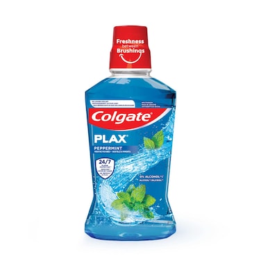 Colgate Plax Peppermint Blue 0% Alcohol Mouthwash 250ml