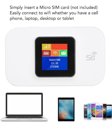 5G Mobile WiFi Router High Speed Portable Wireless Hotspot for Travel, Home, And Remote Work