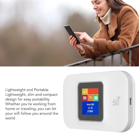 5G Mobile WiFi Router High Speed Portable Wireless Hotspot for Travel, Home, And Remote Work